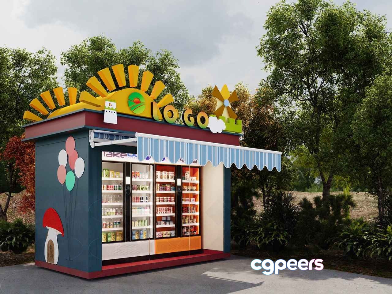 A Vending Machine 3D Model - 11635 - CORONA Render