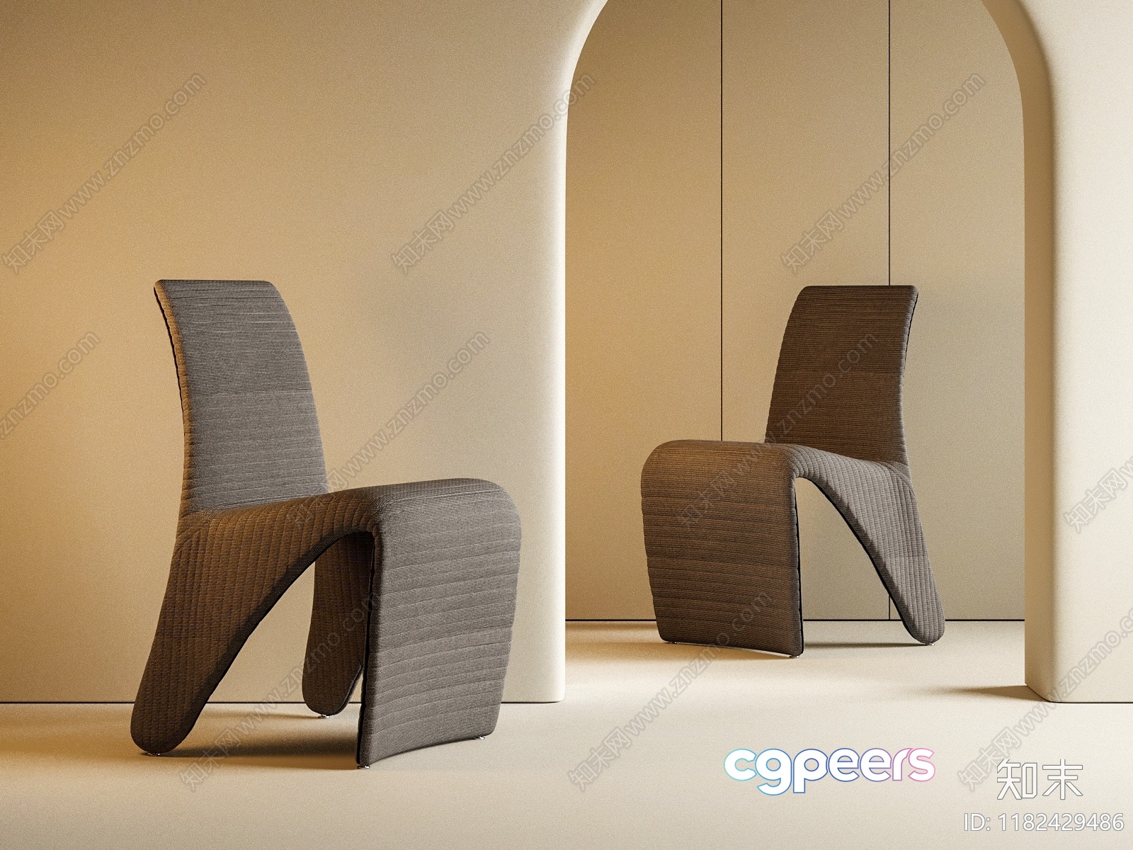 Modern Minimalist Chairs 3D Model - 5791 - VRAY Render Modern Minimalist Chairs 3D Model - 5791 - VRAY Render