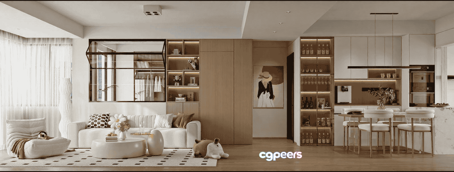 Modern Living Room 3D Model - 11917 - VRAY Render Modern Living Room 3D Model - 11917 - VRAY Render