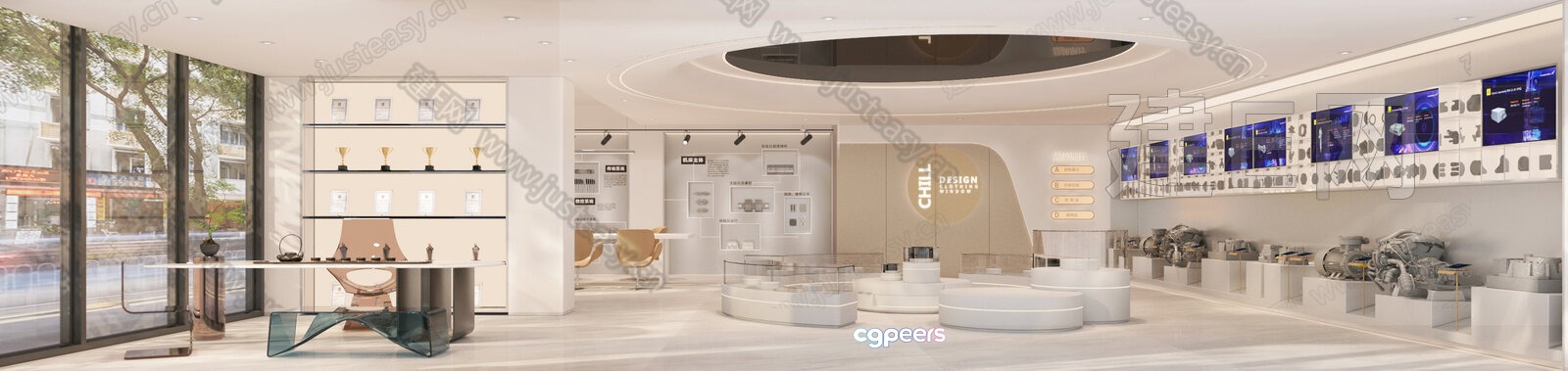 Modern Store Design 3D Model - 369 - VRAY Render Modern Store Design 3D Model - 369 - VRAY Render
