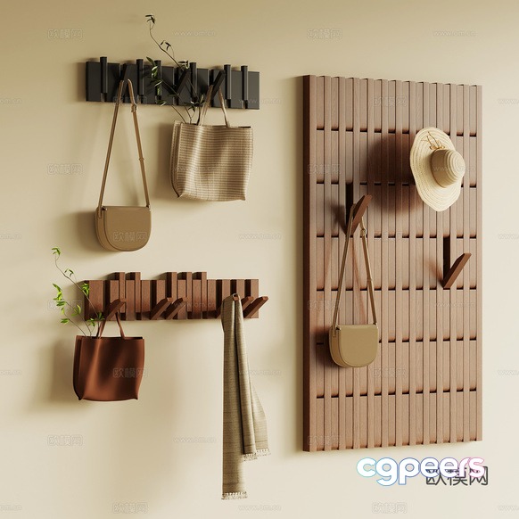 Wall-Mounted Storage Units 3D Model - 6767 - VRAY Render