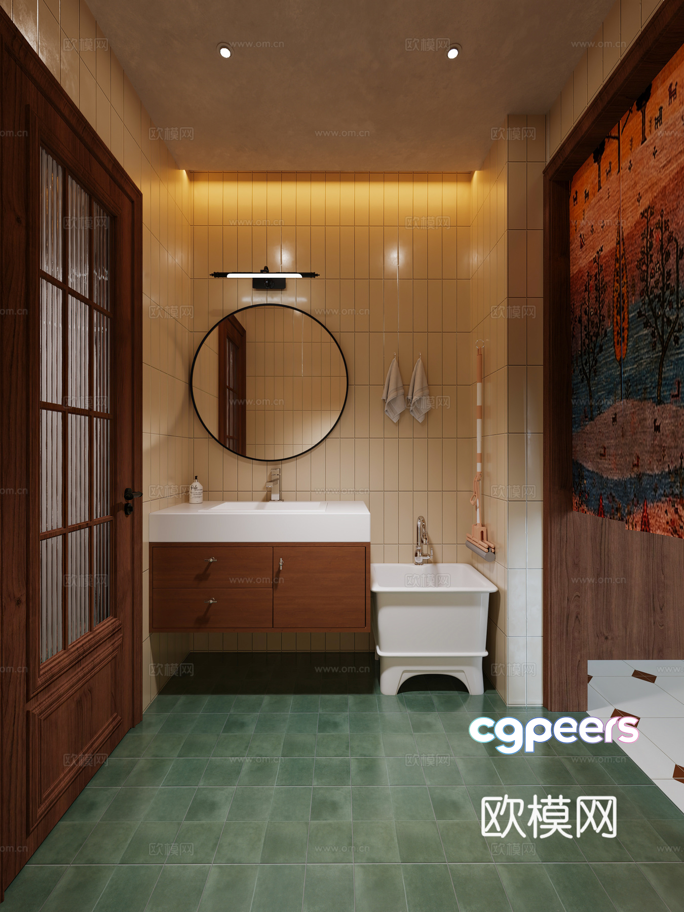 Modern Bathroom 3D Model - 858 - VRAY Render Modern Bathroom 3D Model - 858 - VRAY Render