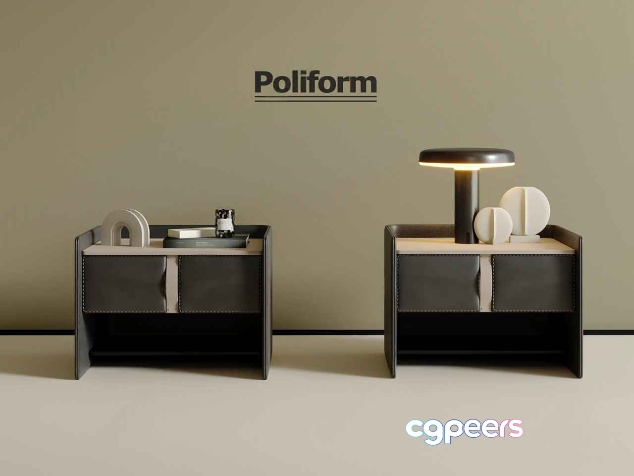 Modern Poliform Furniture 3D Model - 2964 - VRAY Render Modern Poliform Furniture 3D Model - 2964 - VRAY Render