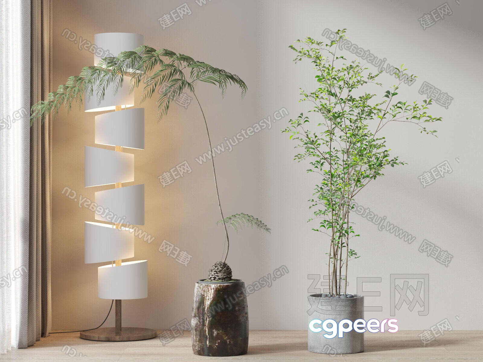 Modern Living Room 3D Model - 3735 - VRAY Render