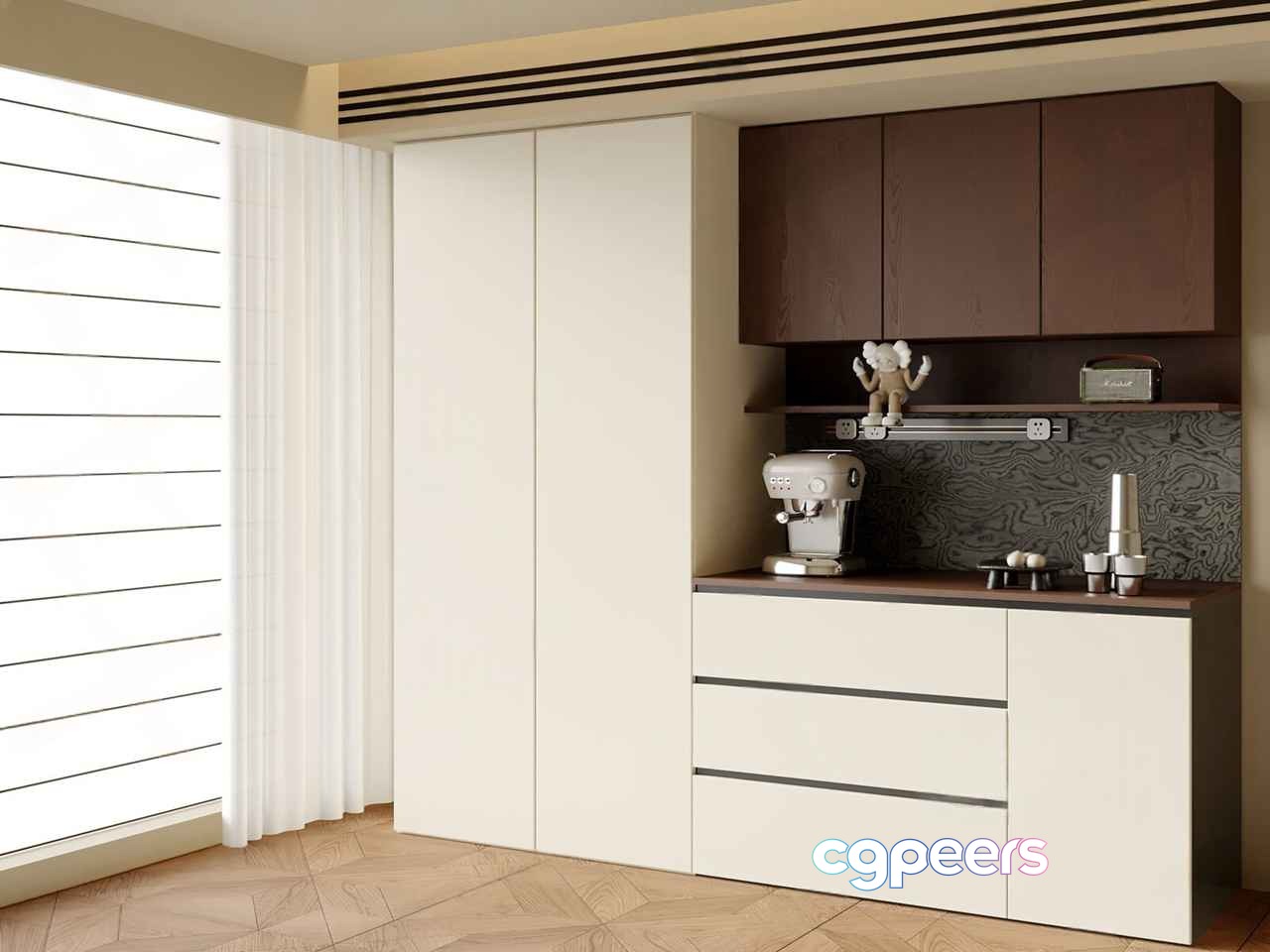Modern Kitchen Setup 3D Model - 20296 - CORONA Render