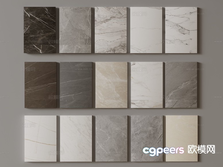 Marble Tile Samples 3D Model - 11420 - VRAY Render Marble Tile Samples 3D Model - 11420 - VRAY Render