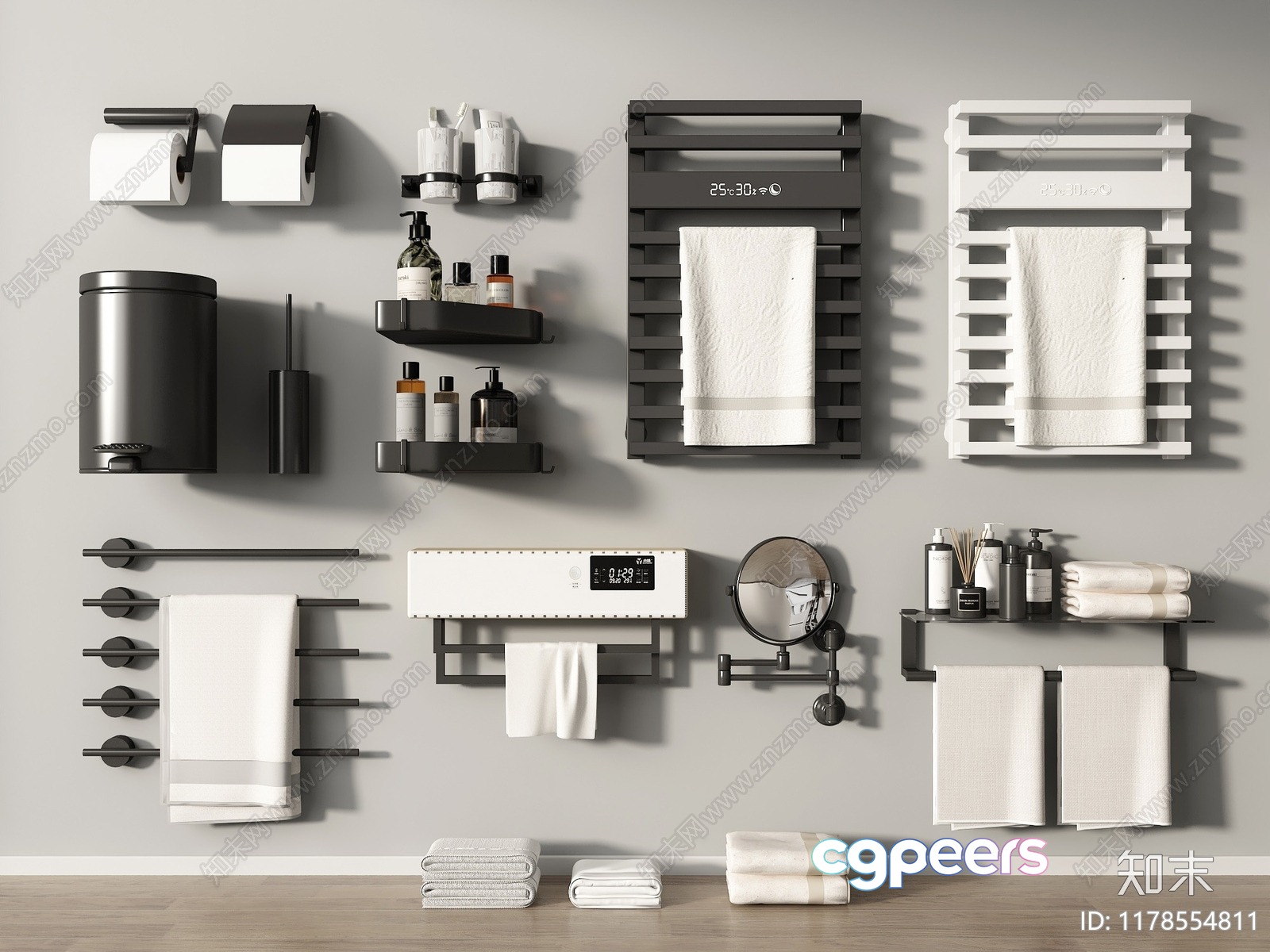 Bathroom Decor 3D Model - 3691 - VRAY Render Bathroom Decor 3D Model - 3691 - VRAY Render