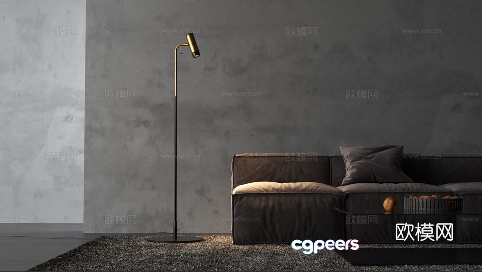 Modern Living Room 3D Model - 2154 - VRAY Render