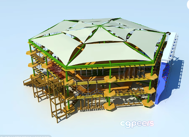 3D Model Of A Building 3D Model - 1810 - VRAY Render 3D Model Of A Building 3D Model - 1810 - VRAY Render