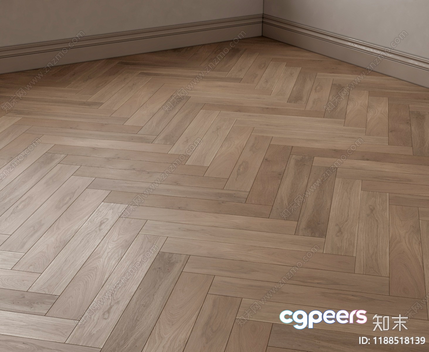 A Wooden Floor 3D Model - 19087 - VRAY Render