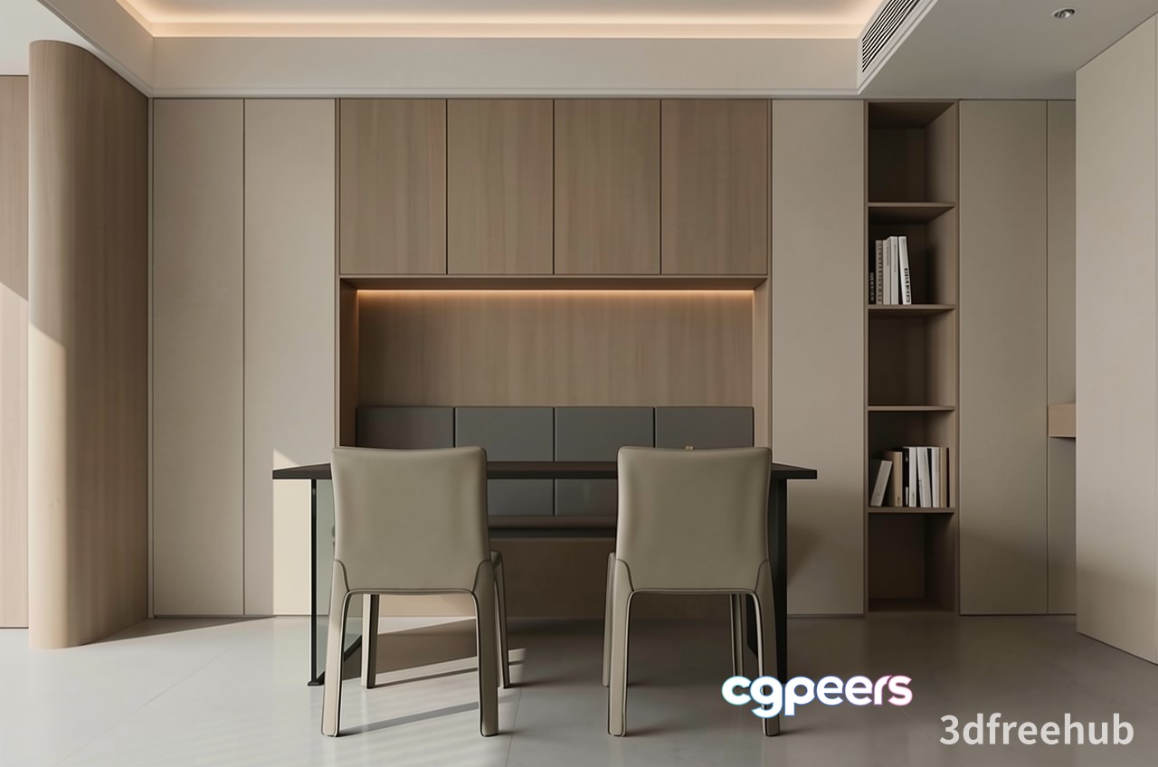 Modern Office Space 3D Model - 23329 - VRAY Render Modern Office Space 3D Model - 23329 - VRAY Render