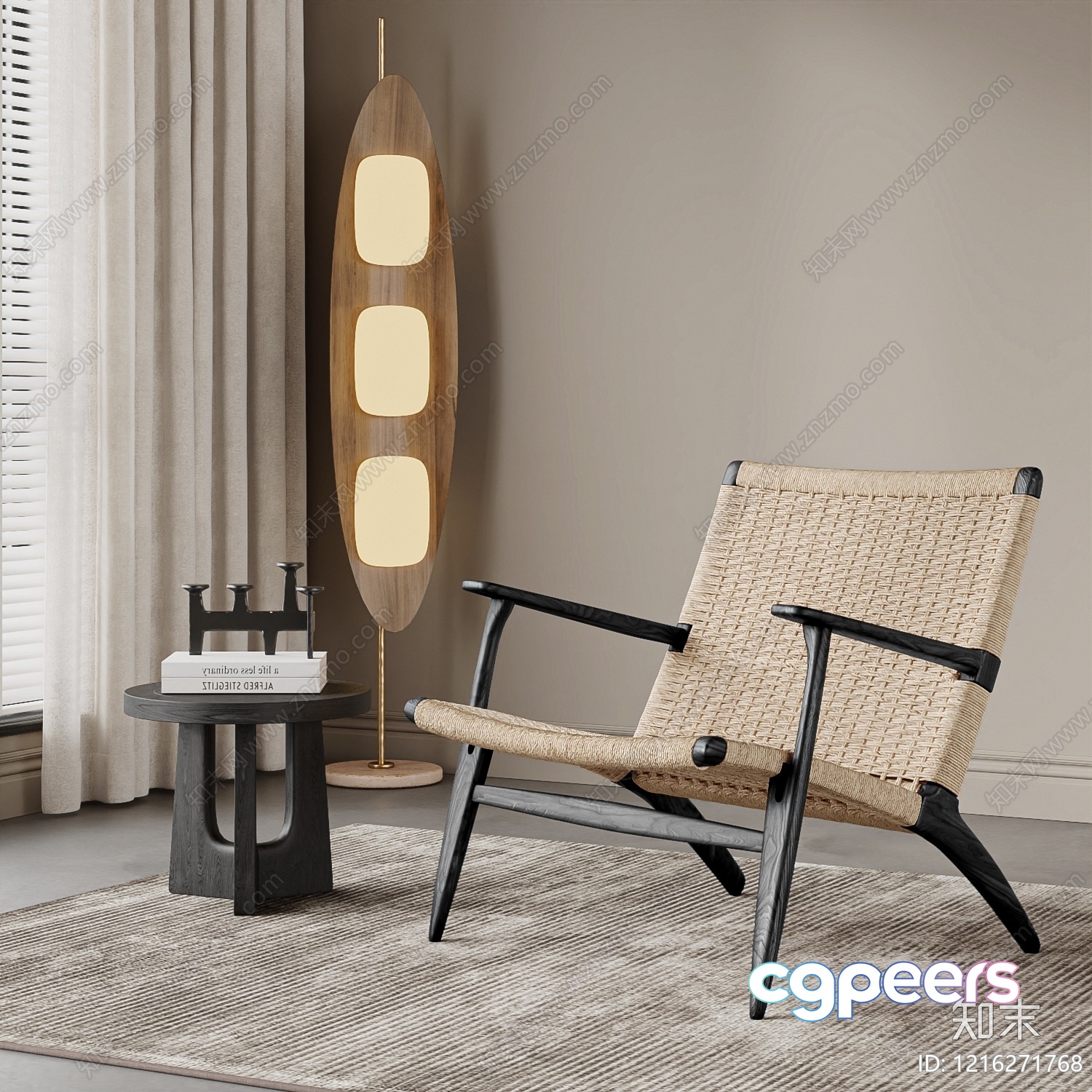 Modern Living Room 3D Model - 13562 - VRAY Render