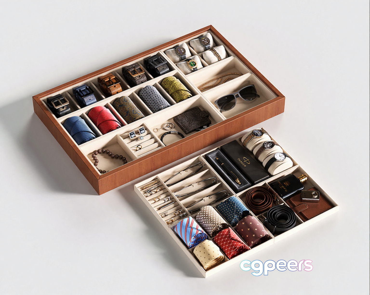Organized Accessories 3D Model - 20700 - VRAY Render