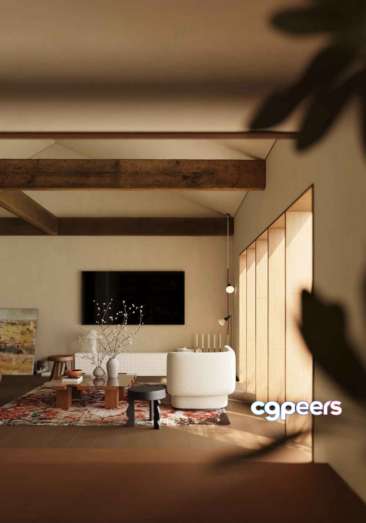 Modern Living Room 3D Model - 17178 - VRAY Render Modern Living Room 3D Model - 17178 - VRAY Render