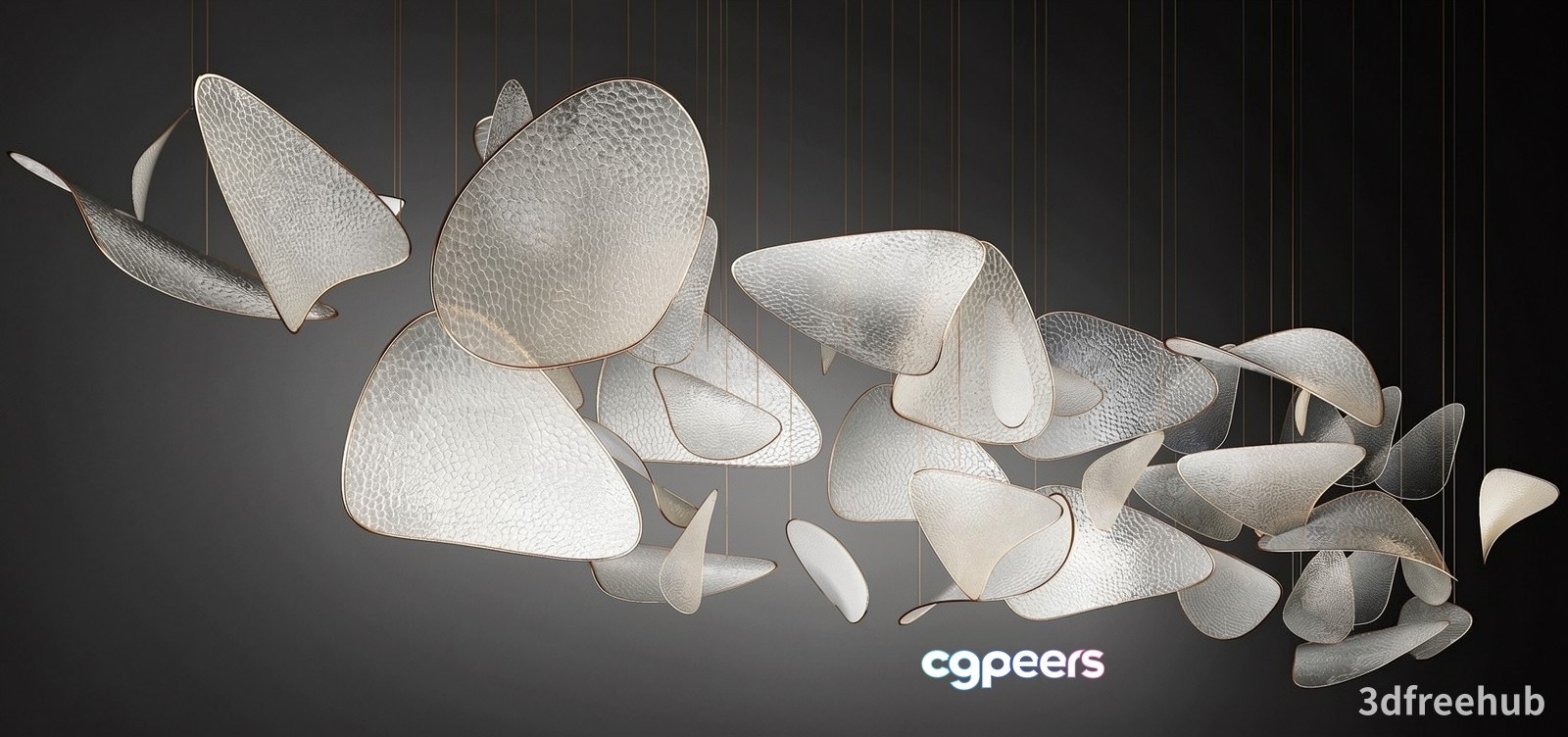 Modern White Light Fixture 3D Model - 22161 - VRAY Render