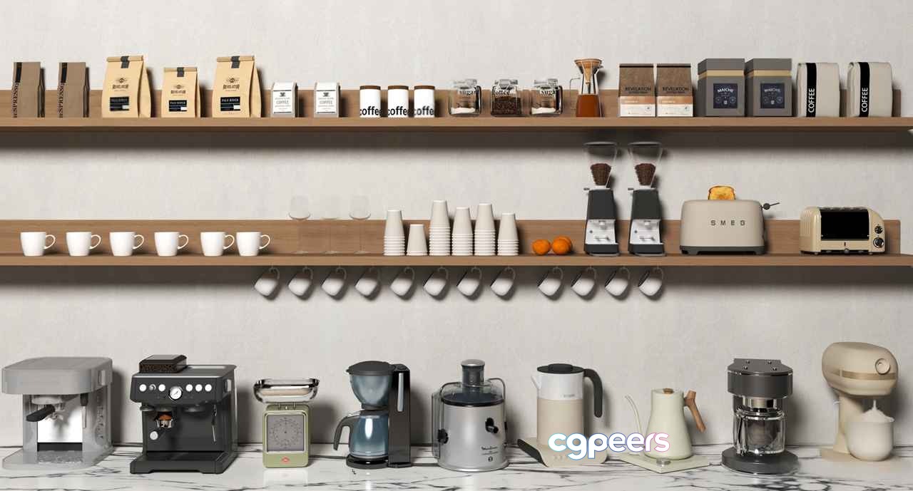 Coffee Maker 3D Model - 18381 - VRAY Render Coffee Maker 3D Model - 18381 - VRAY Render