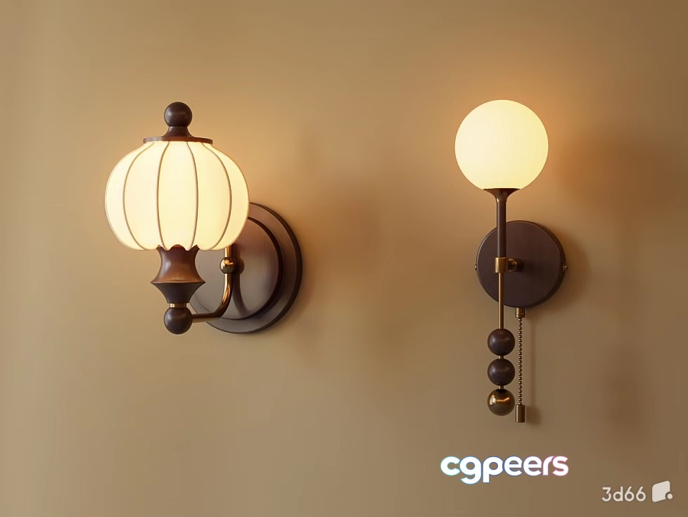 Gold Light Fixture 3D Model - 22961 - VRAY Render Gold Light Fixture 3D Model - 22961 - VRAY Render