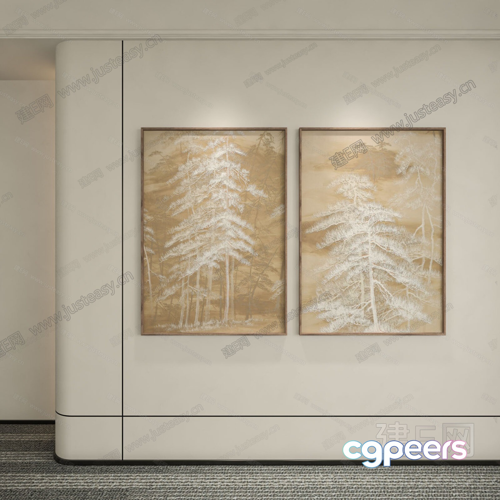 Modern Art Pieces 3D Model - 1012 - VRAY Render Modern Art Pieces 3D Model - 1012 - VRAY Render