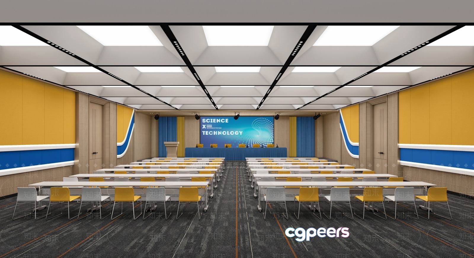 A Conference Room 3D Model - 21877 - VRAY Render
