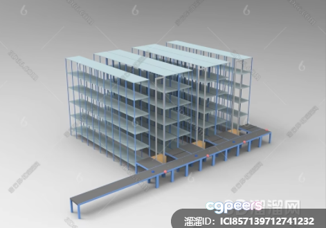A 3D Building Model 3D Model - 6691 - VRAY Render
