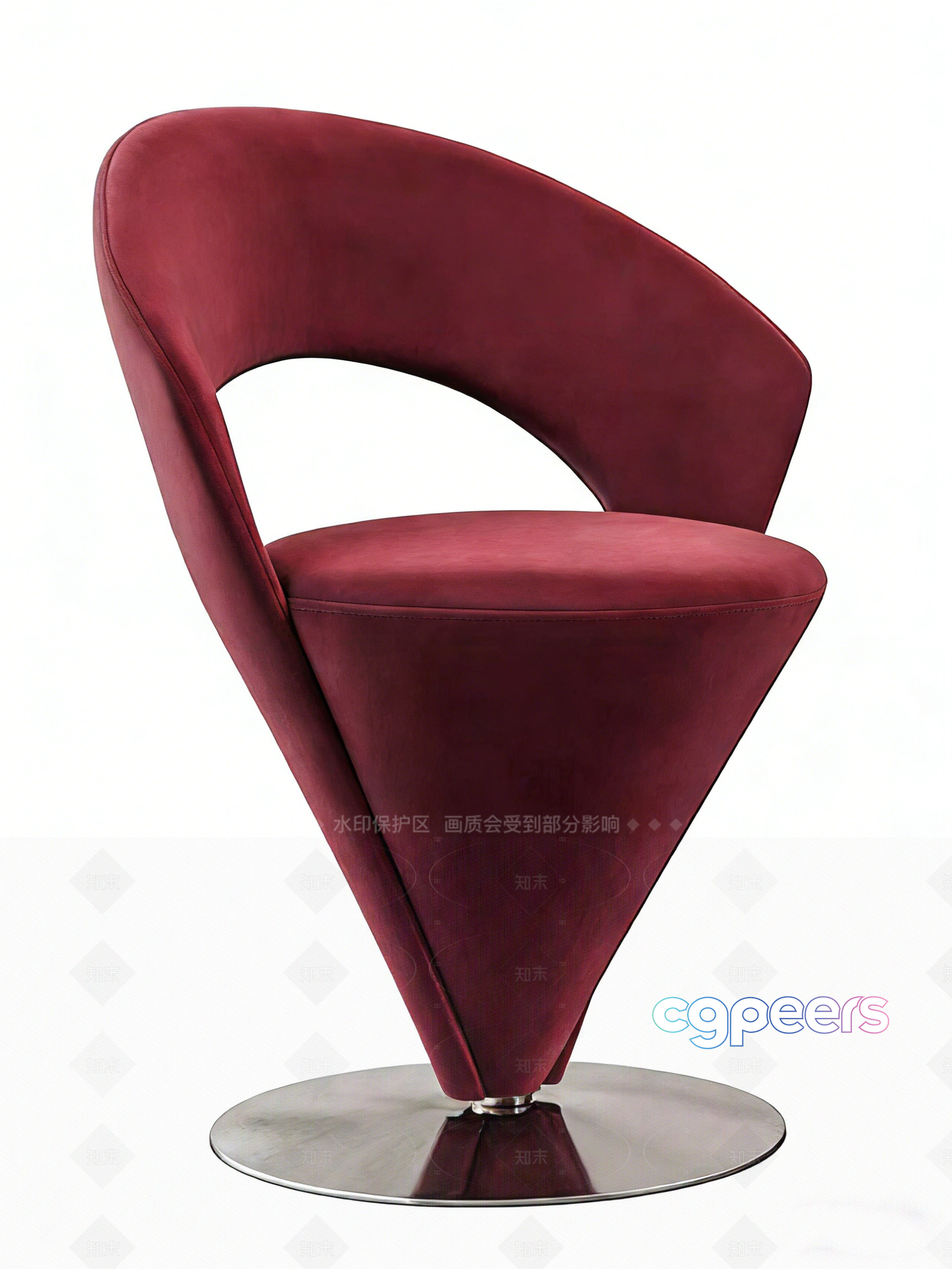 Modern Red Chair 3D Model - 2011 - VRAY Render Modern Red Chair 3D Model - 2011 - VRAY Render