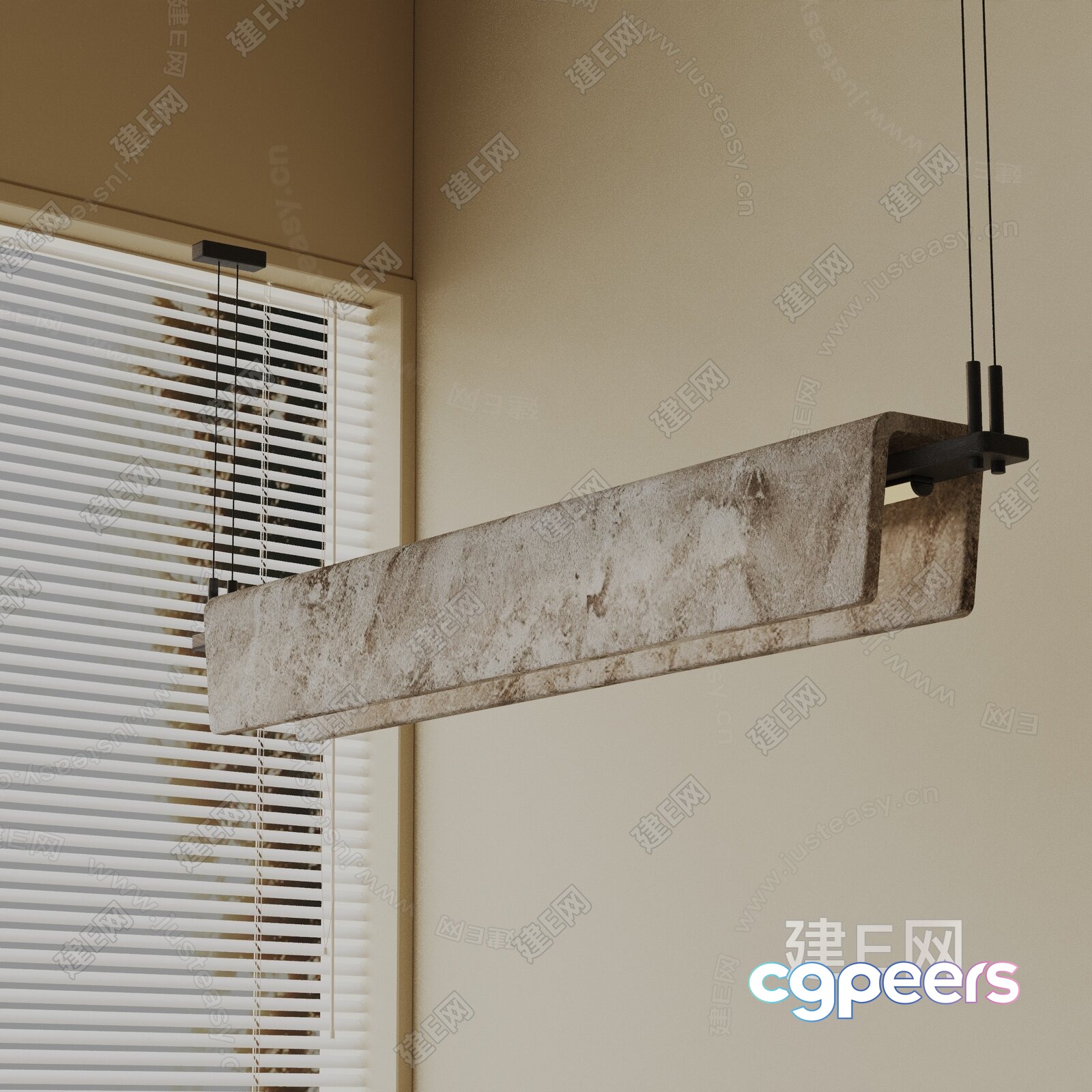 A Light Fixture With A Rustic Design 3D Model - 7288 - VRAY Render A Light Fixture With A Rustic Design 3D Model - 7288 - VRAY Render