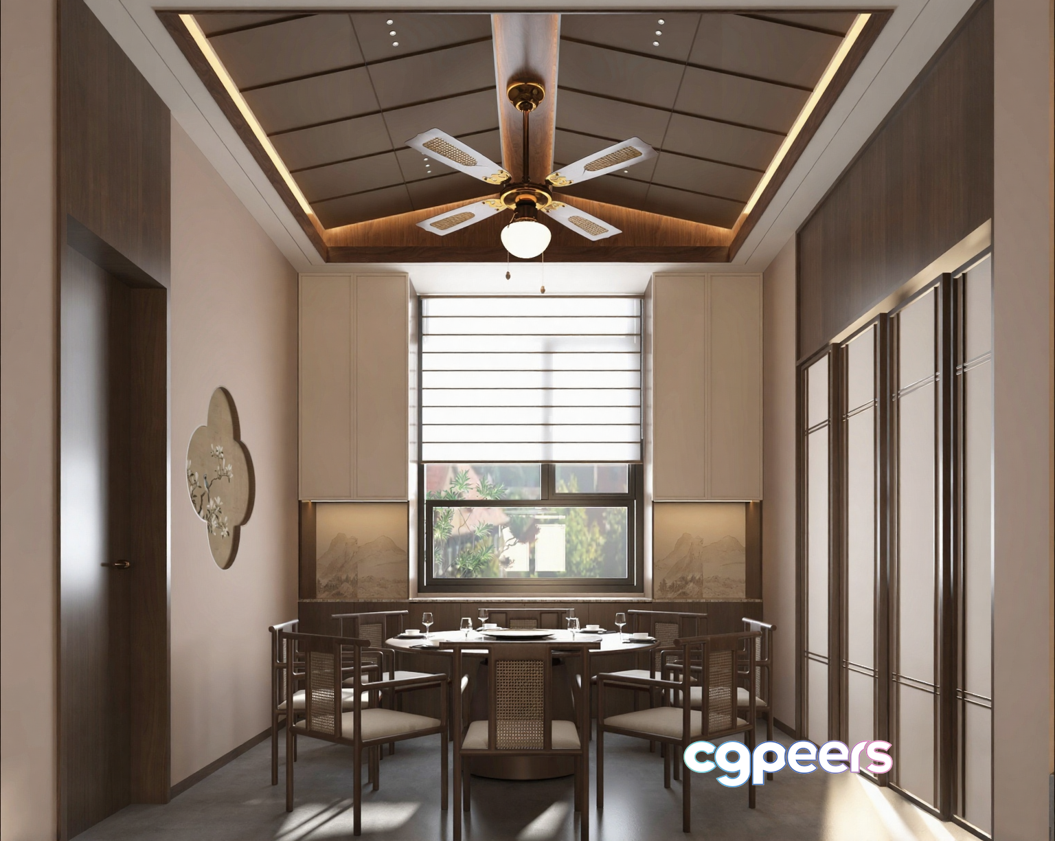 Modern Dining Room 3D Model - 4012 - VRAY Render Modern Dining Room 3D Model - 4012 - VRAY Render
