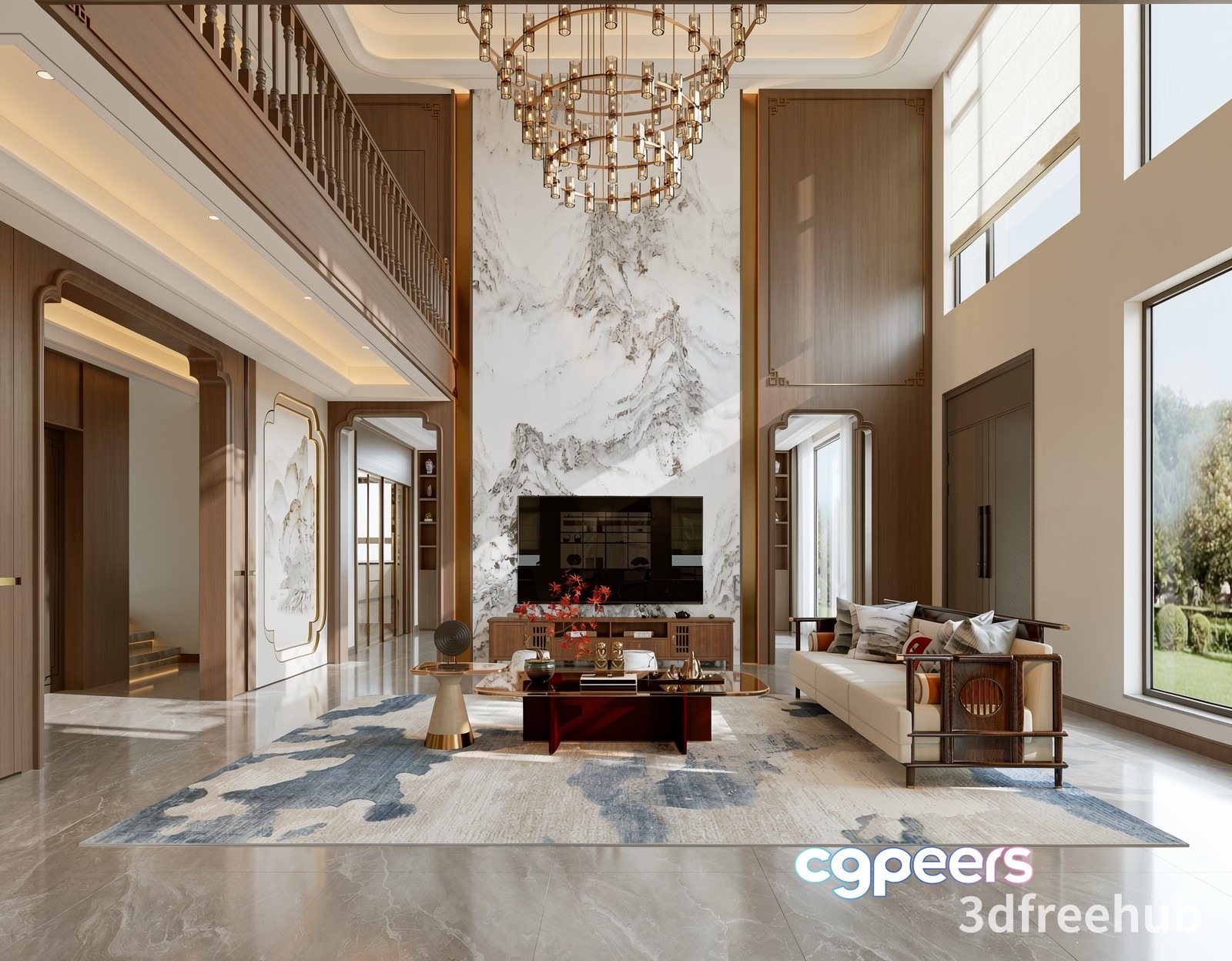 Modern Living Room 3D Model - 21952 - VRAY Render Modern Living Room 3D Model - 21952 - VRAY Render