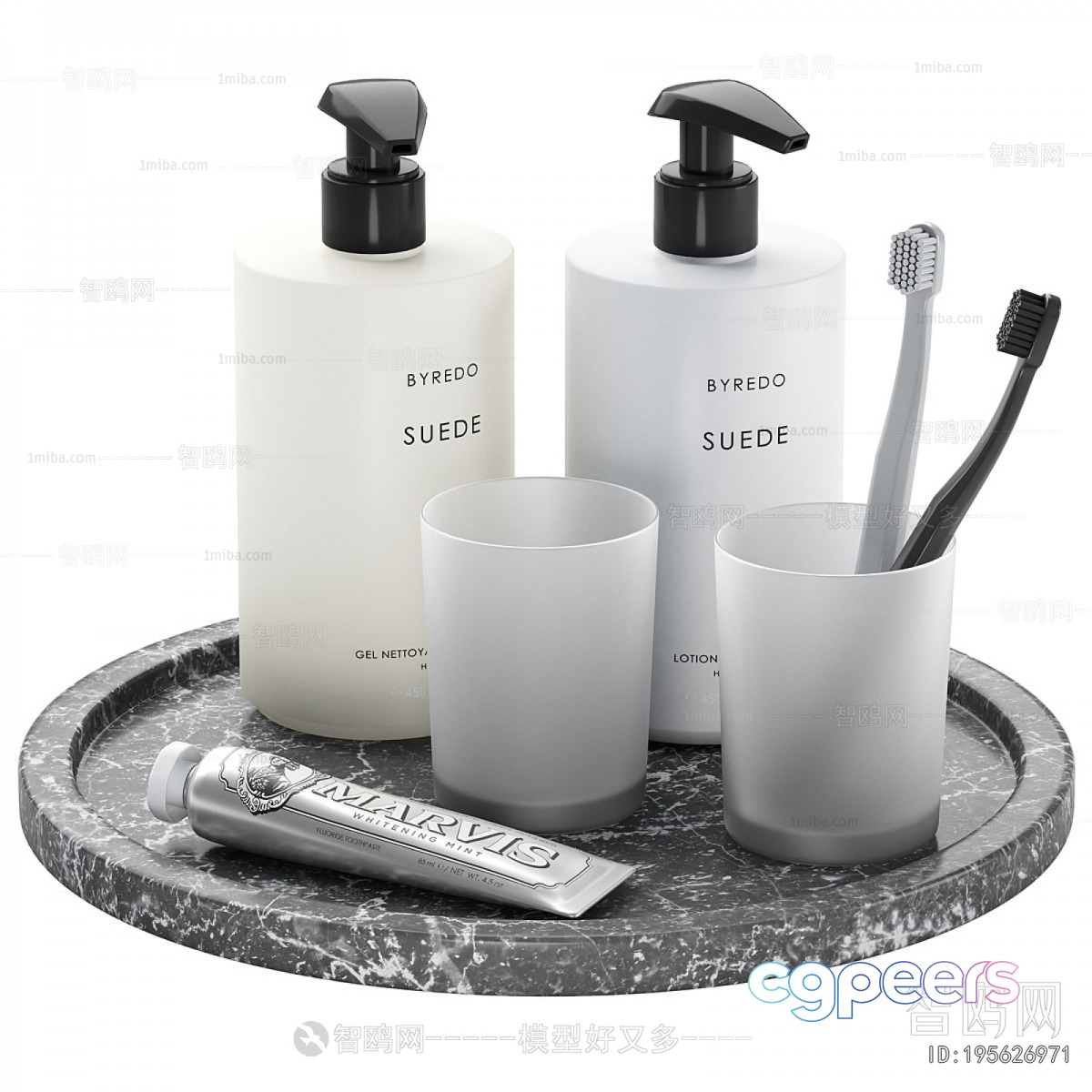 A Collection Of Bathroom Items 3D Model - 15967 - VRAY Render