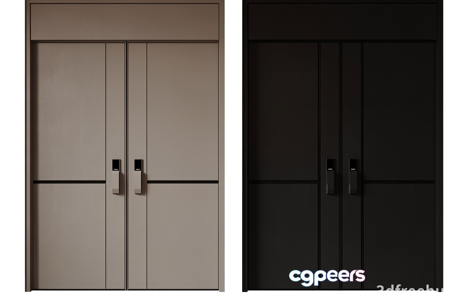 Modern Closet Doors 3D Model - 22977 - VRAY Render