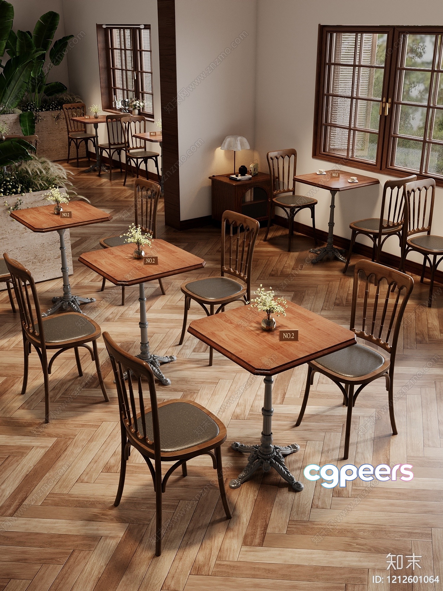 A Small Rustic Dining Room 3D Model - 5314 - VRAY Render A Small Rustic Dining Room 3D Model - 5314 - VRAY Render