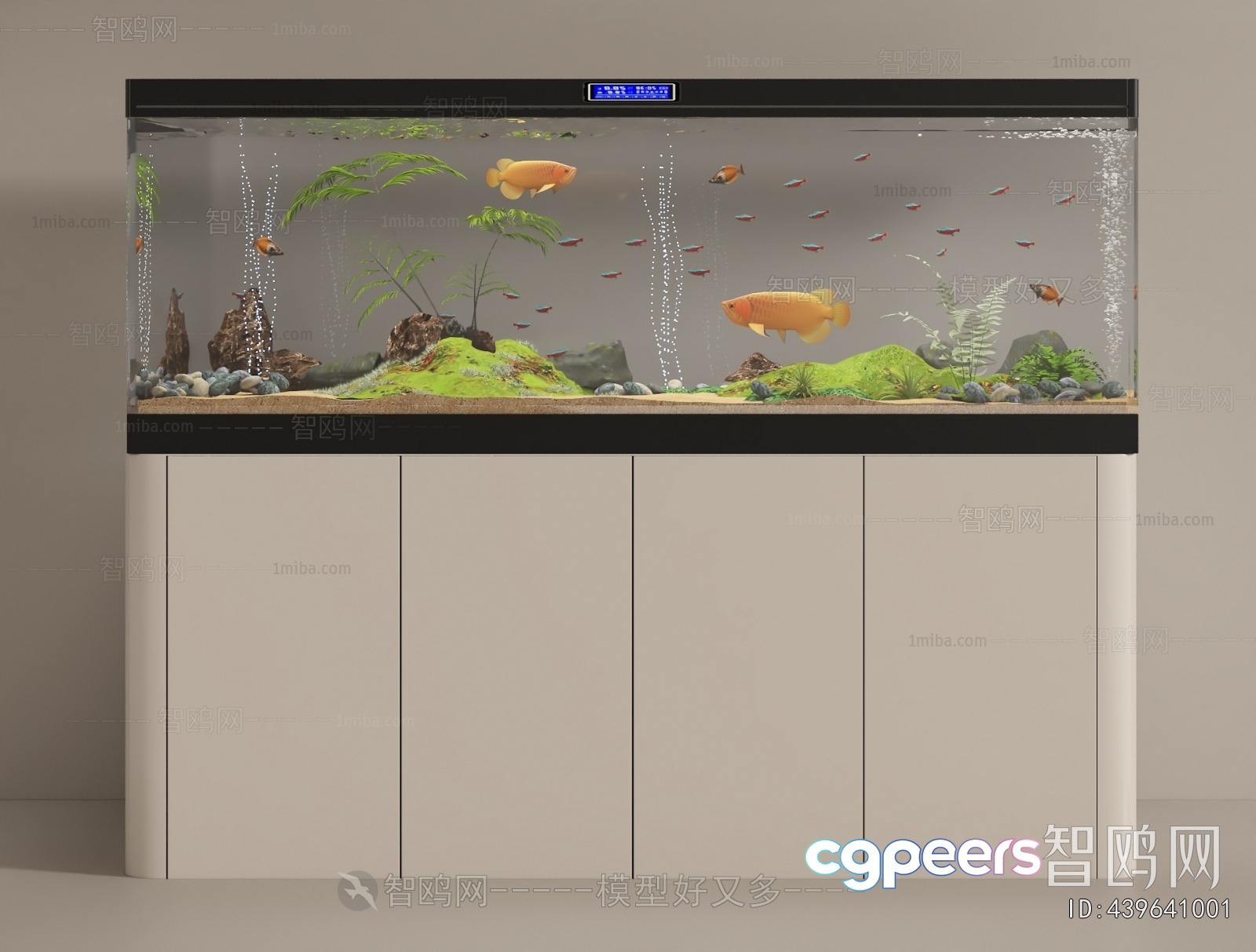 A Fish Tank 3D Model - 14932 - VRAY Render