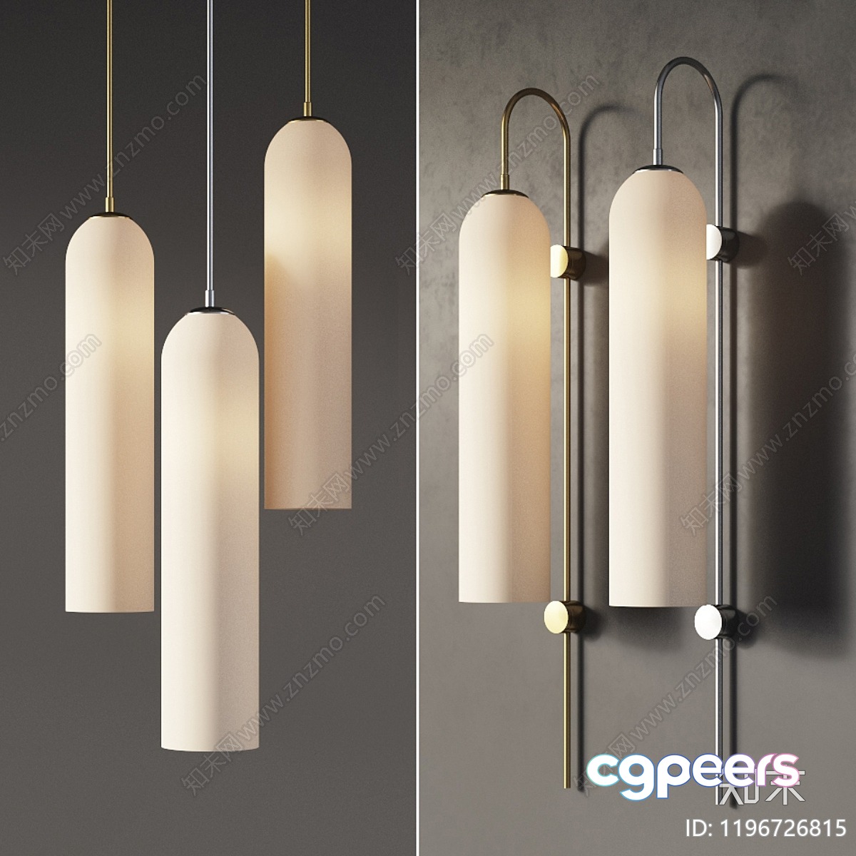 Gold Light Fixture 3D Model - 19738 - CORONA Render