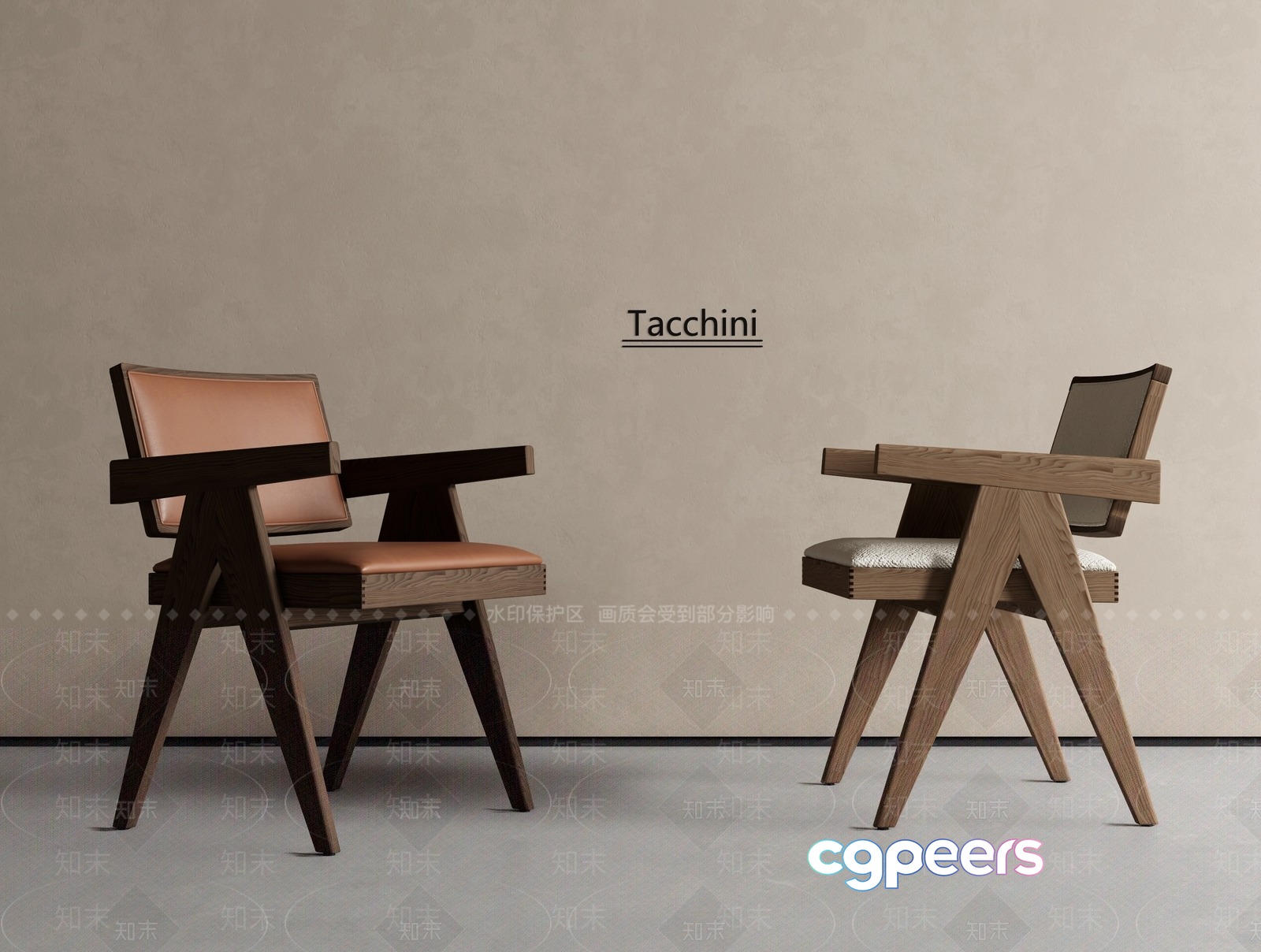 Wooden Office Chairs 3D Model - 5168 - VRAY Render Wooden Office Chairs 3D Model - 5168 - VRAY Render