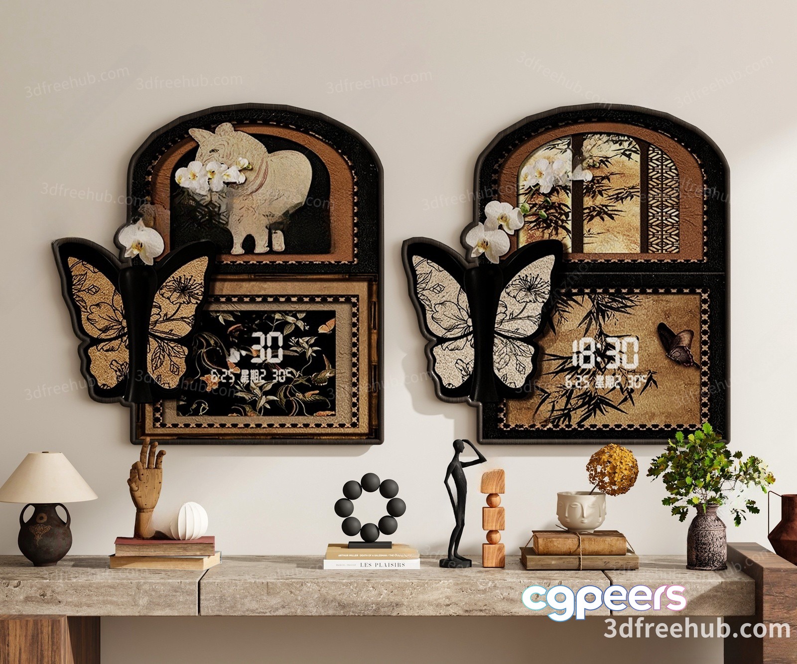 Modern Home Decor 3D Model - 21149 - VRAY Render
