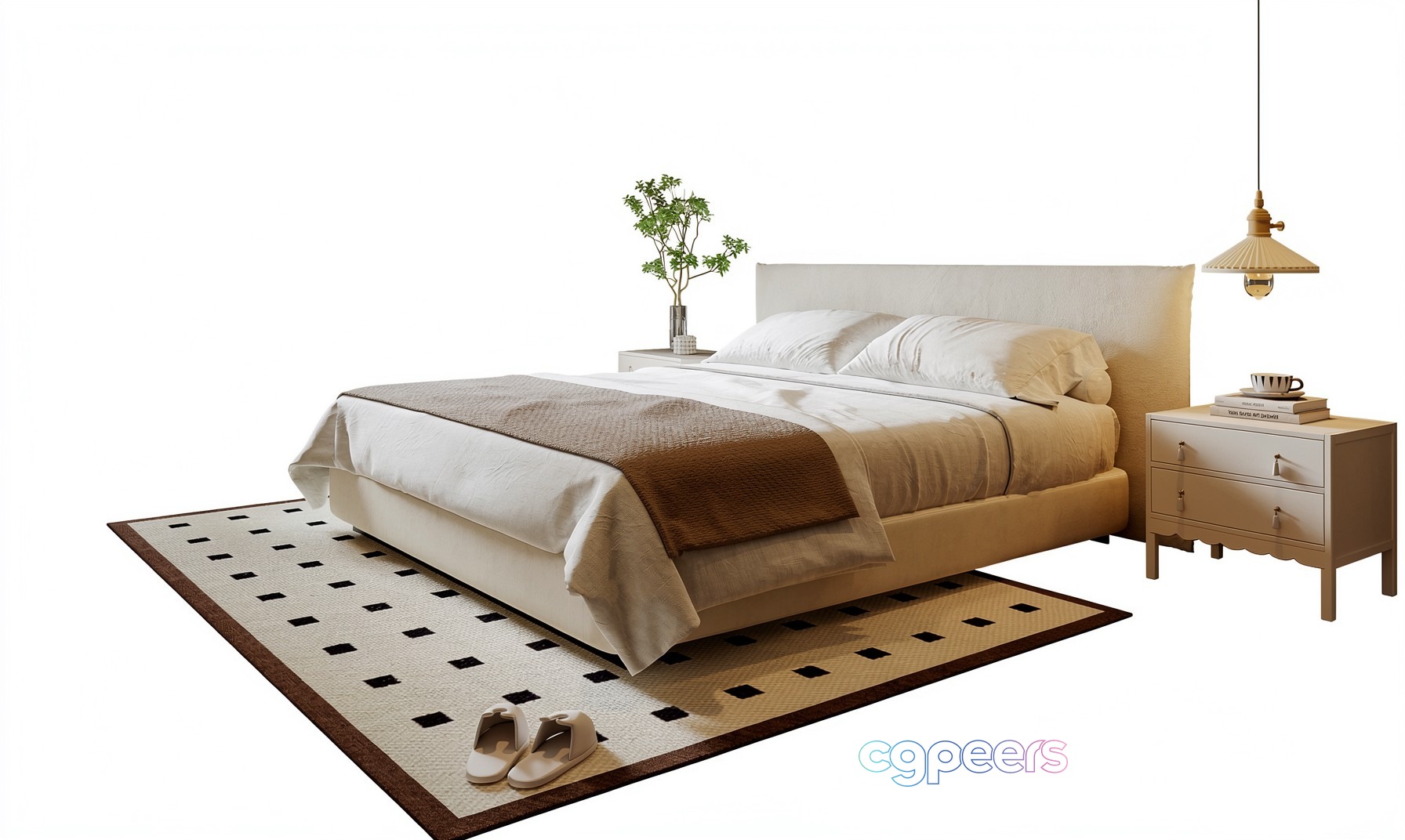 Cozy Bedroom 3D Model - 22904 - VRAY Render