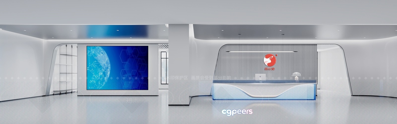 Modern Office Space 3D Model - 2774 - VRAY Render Modern Office Space 3D Model - 2774 - VRAY Render