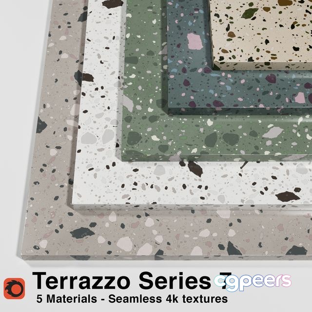 3ds Max Free - Terrazzo - Series 7 (5 Seamless Materials) 3ds Max Free - Terrazzo - Series 7 (5 Seamless Materials)