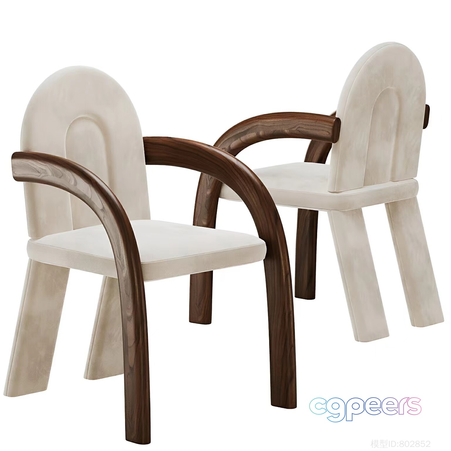 Wooden Chairs 3D Model - 18216 - VRAY Render