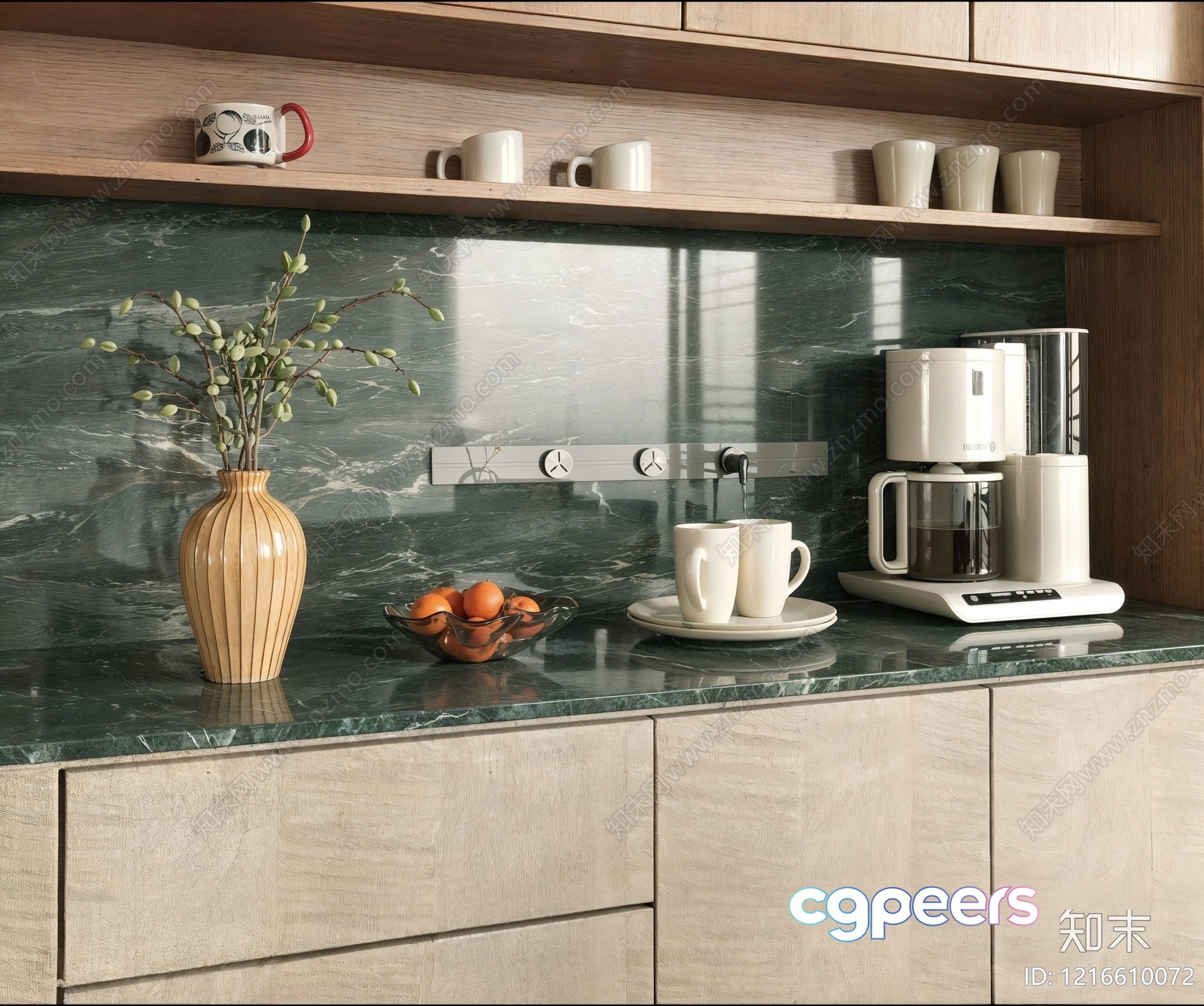 A Kitchen Countertop 3D Model - 18323 - VRAY Render A Kitchen Countertop 3D Model - 18323 - VRAY Render