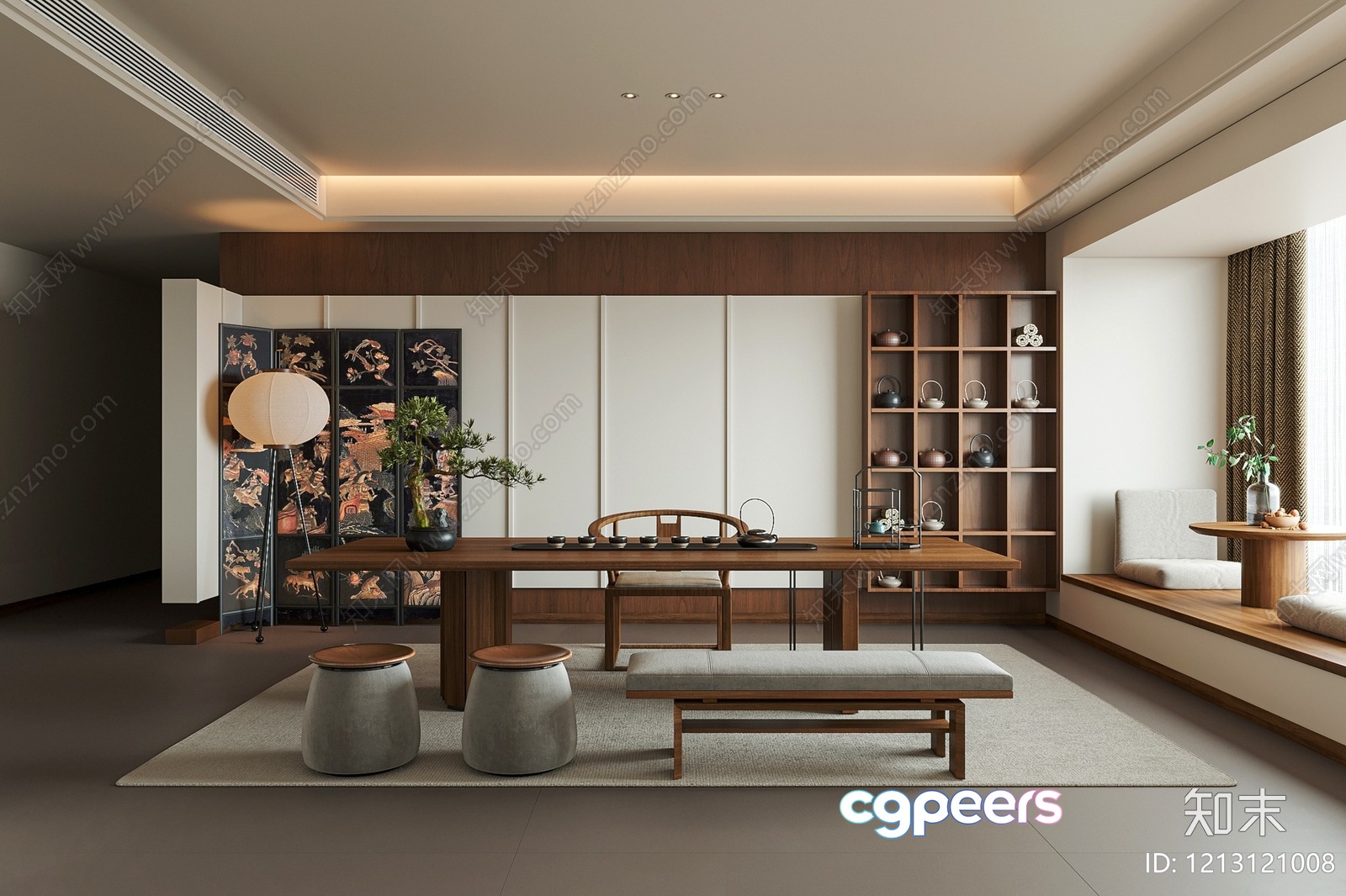 Modern Living Room 3D Model - 4998 - VRAY Render