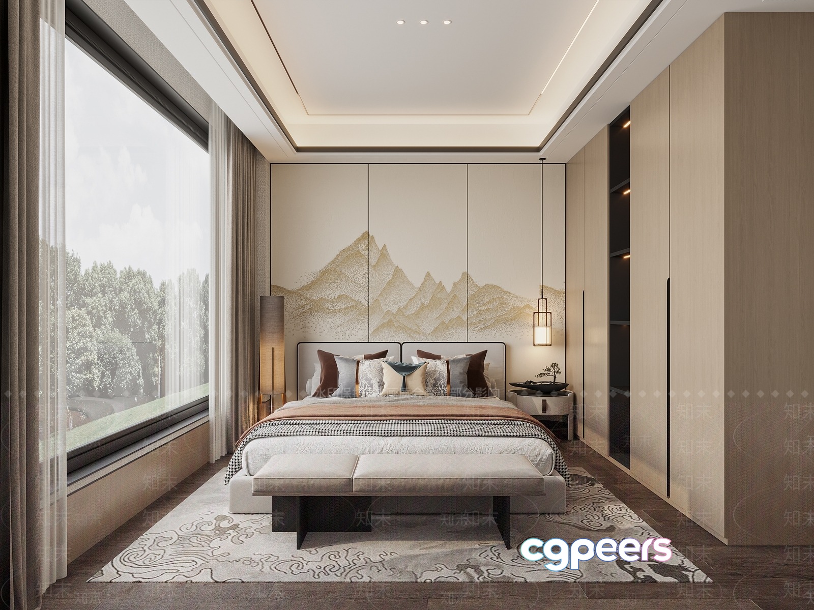 Cozy Modern Bedroom 3D Model - 18141 - VRAY Render Cozy Modern Bedroom 3D Model - 18141 - VRAY Render