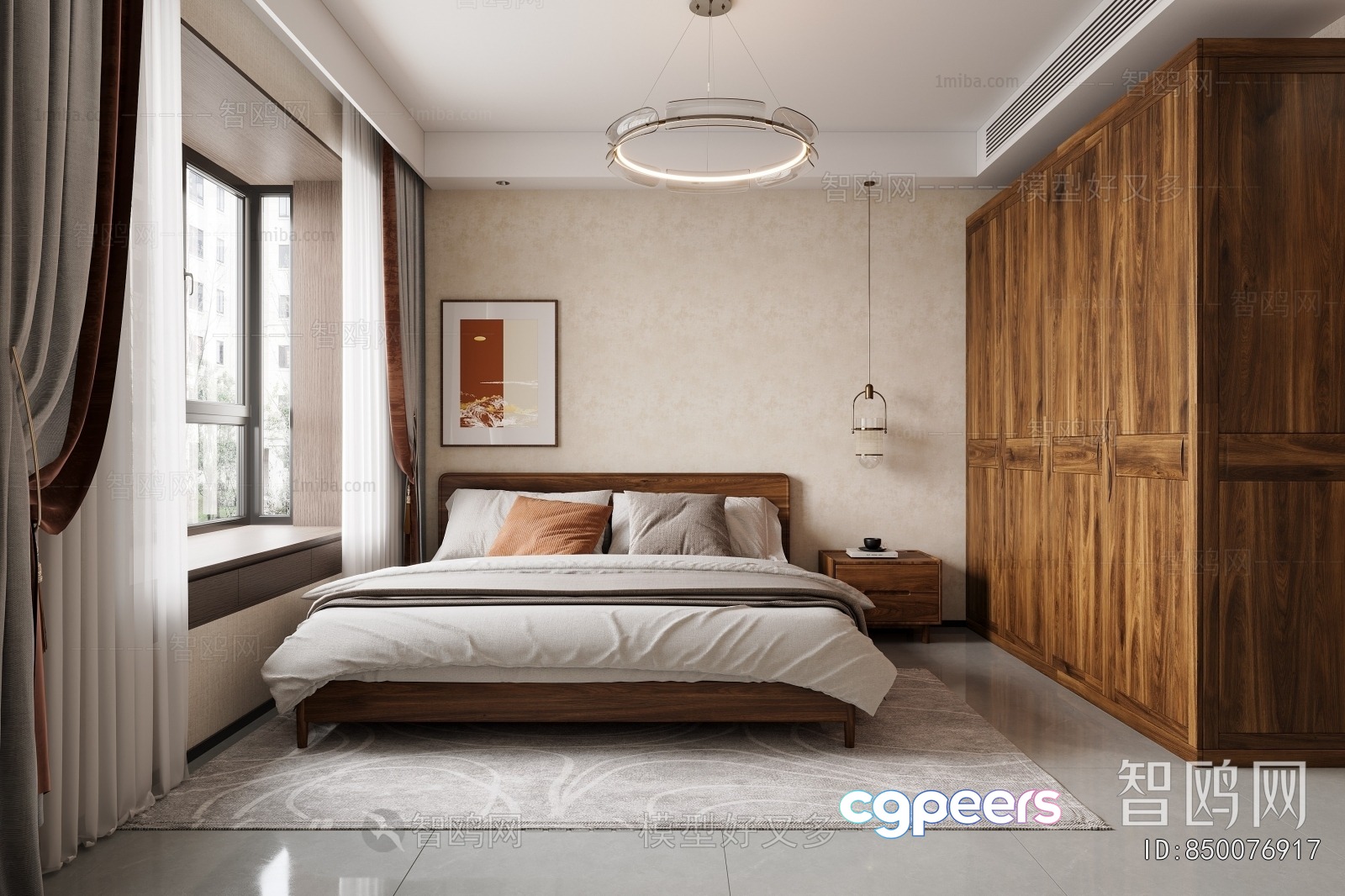 Cozy Bedroom 3D Model - 20583 - VRAY Render Cozy Bedroom 3D Model - 20583 - VRAY Render