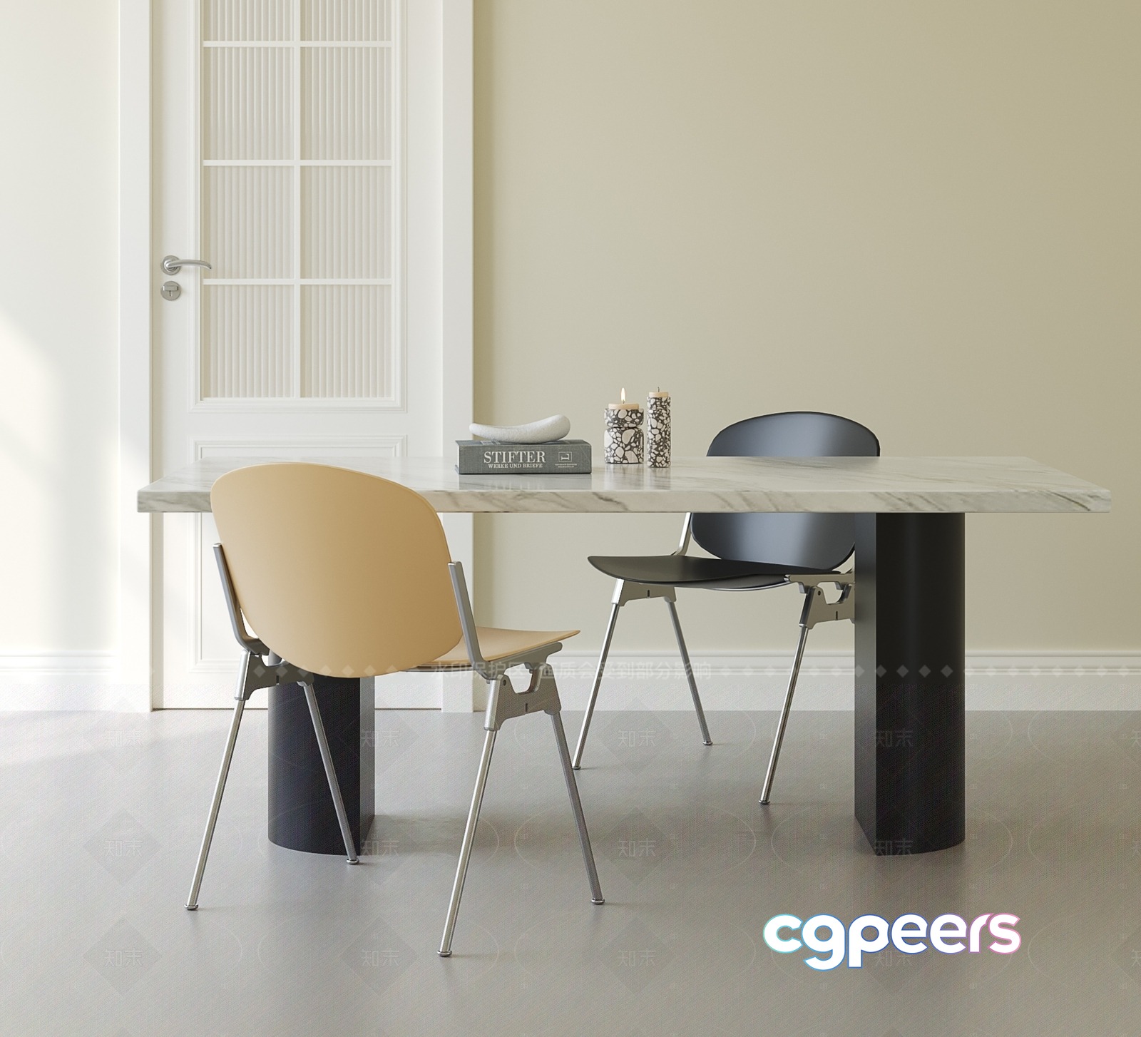 Modern Dining Room 3D Model - 7151 - VRAY Render