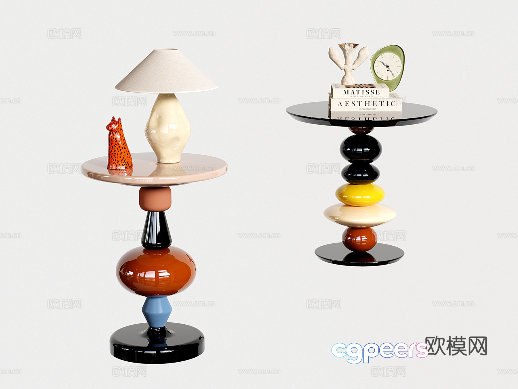 Modern Side Tables 3D Model - 8321 - VRAY Render