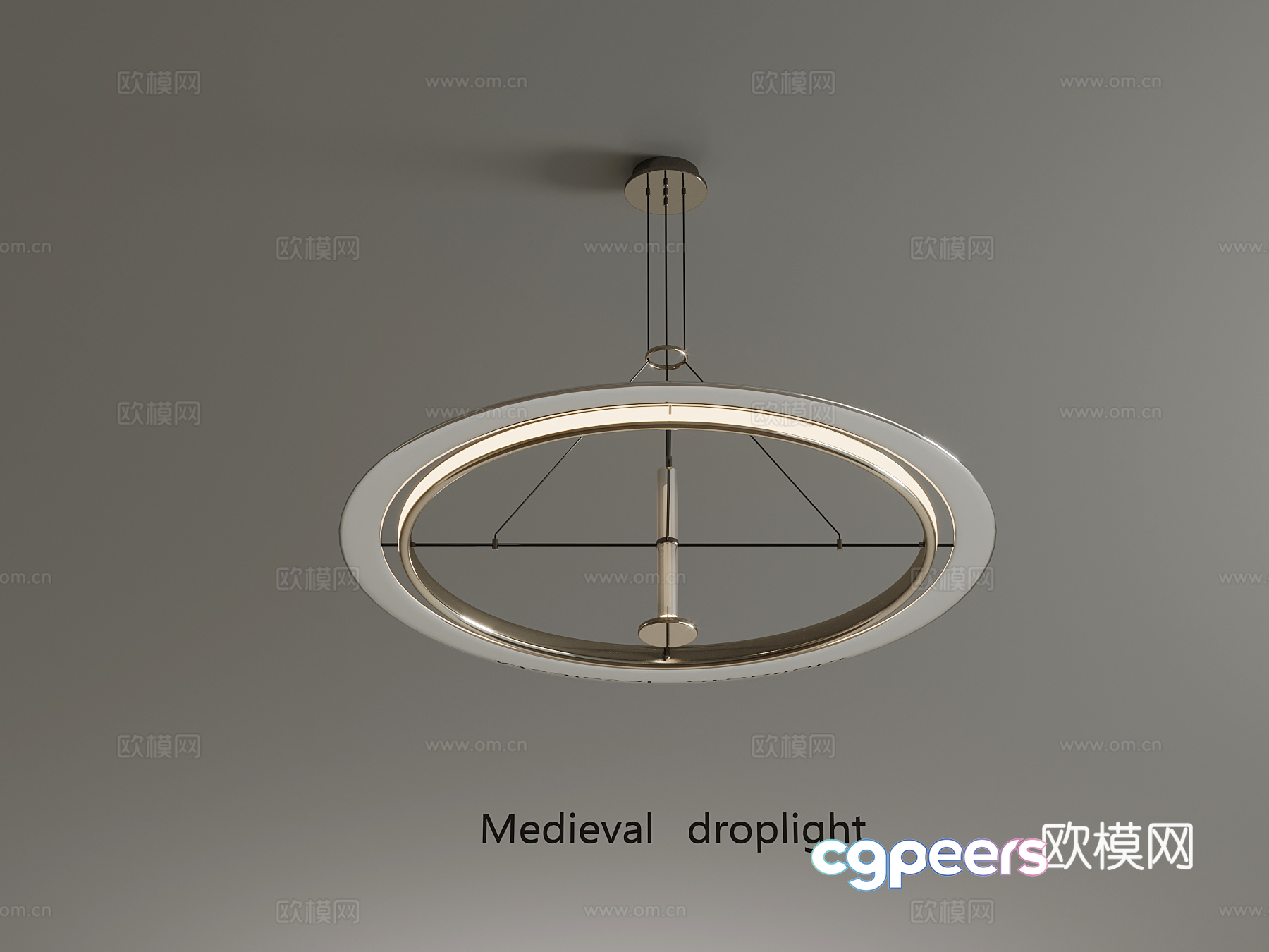 A Medieval Droplight 3D Model - 15975 - VRAY Render