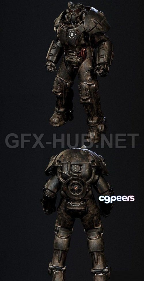 3D Game Assets - Fallout Miami-Enclave X-01 Advance Power Armor 3D Model 3D Game Assets - Fallout Miami-Enclave X-01 Advance Power Armor 3D Model