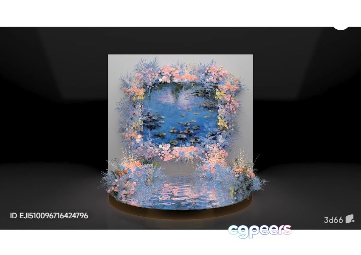 A Decorative Floral Arrangement 3D Model - 6678 - VRAY Render