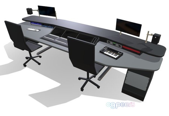 3D Game Assets - Audio Production Desk 3D Game Assets - Audio Production Desk