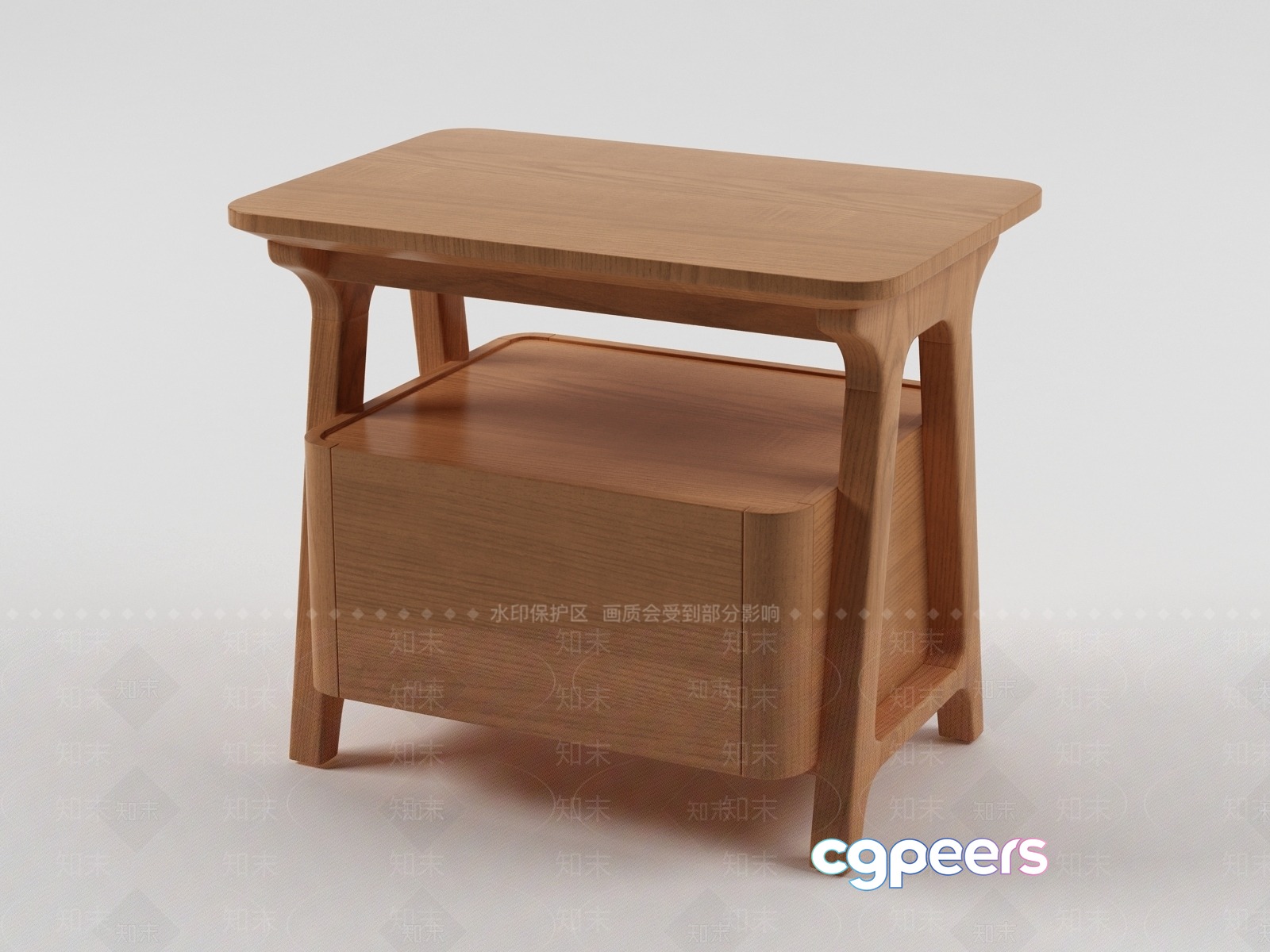 Light-Colored Wooden Table 3D Model - 22801 - VRAY Render Light-Colored Wooden Table 3D Model - 22801 - VRAY Render